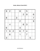 Sudoku - Medium A381 Print Puzzle
