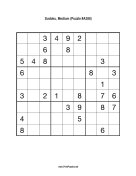 Sudoku - Medium A388 Print Puzzle