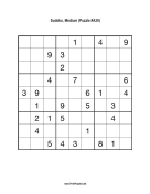 Free Printable Medium Sudoku with the Answer #5270