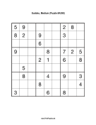 Sudoku - Medium A398 Print Puzzle