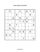 Sudoku - Medium A40 Print Puzzle
