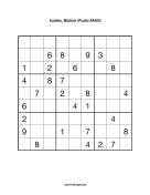 Sudoku - Medium A402 Print Puzzle