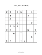 Sudoku - Medium A403 Print Puzzle