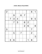 Sudoku - Medium A404 Print Puzzle