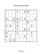 Sudoku - Medium A406 Print Puzzle