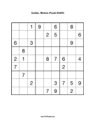 Sudoku - Medium A409 Print Puzzle