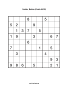 Sudoku - Medium A418 Print Puzzle