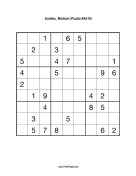 Sudoku - Medium A419 Print Puzzle