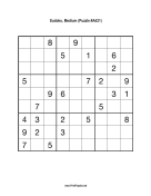 Sudoku - Medium A421 Print Puzzle