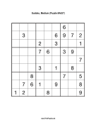 Sudoku - Medium A427 Print Puzzle