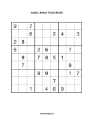 Sudoku - Medium A430 Print Puzzle