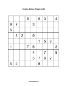 Sudoku - Medium A48 Print Puzzle