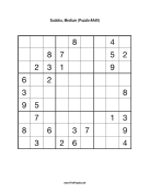 Free Printable Medium Sudoku with the Answer #5527