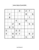 Sudoku - Medium A499 Print Puzzle