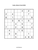 Sudoku - Medium A500 Print Puzzle