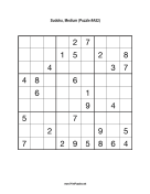 Free Printable Medium Sudoku with the Answer #5527