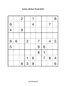 Sudoku - Medium A53 Print Puzzle