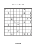 Sudoku - Medium A60 Print Puzzle