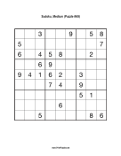 Sudoku - Medium A9 Print Puzzle