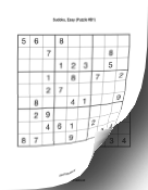 Printable Sudoku Book - Easy Print Puzzle