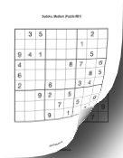 Printable Sudoku Book - Medium Print Puzzle