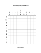 Nonogram - 10x10 - A107 Print Puzzle