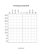 Nonogram - 10x10 - A120 Print Puzzle