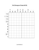 Nonogram - 10x10 - A126 Print Puzzle