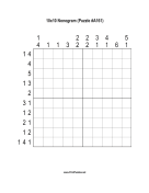 Nonogram - 10x10 - A161 Print Puzzle