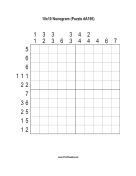 Nonogram - 10x10 - A195 Print Puzzle