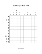 Nonogram - 10x10 - A196 Print Puzzle