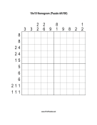 Nonogram - 10x10 - A198 Print Puzzle