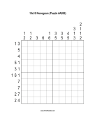 Nonogram - 10x10 - A206 Print Puzzle
