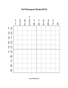 Nonogram - 10x10 - A213 Print Puzzle