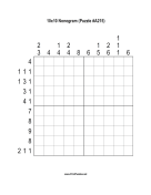 Nonogram - 10x10 - A215 Print Puzzle