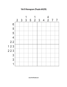 Nonogram - 10x10 - A239 Print Puzzle