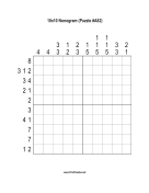 Nonogram - 10x10 - A82 Print Puzzle