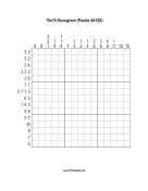 Nonogram - 15x15 - A100 Print Puzzle