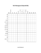 Nonogram - 15x15 - A126 Print Puzzle