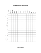 Nonogram - 15x15 - A16 Print Puzzle