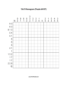 Nonogram - 15x15 - A167 Print Puzzle