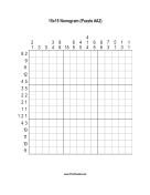 Nonogram - 15x15 - A2 Print Puzzle