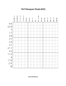 Nonogram - 15x15 - A23 Print Puzzle