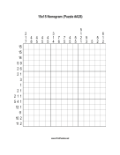 Nonogram - 15x15 - A28 Print Puzzle