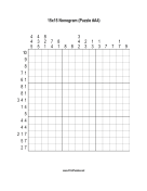 Nonogram - 15x15 - A4 Print Puzzle