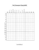 Nonogram - 15x15 - A49 Print Puzzle