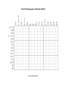 Nonogram - 15x15 - A51 Print Puzzle