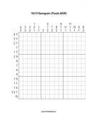 Nonogram - 15x15 - A56 Print Puzzle