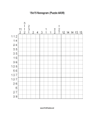 Nonogram - 15x15 - A59 Print Puzzle