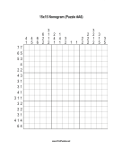 Nonogram - 15x15 - A6 Print Puzzle